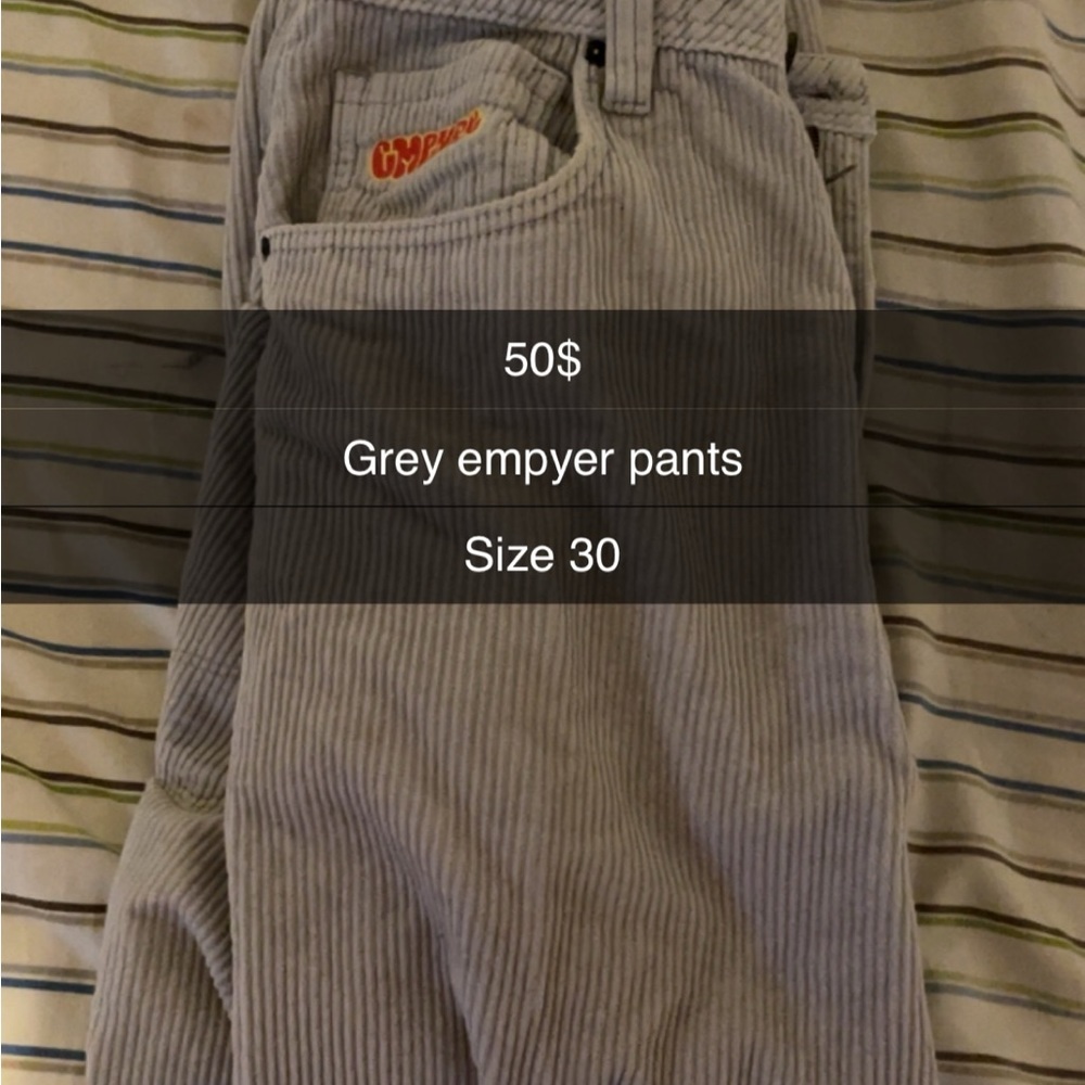Grey empyers size 30